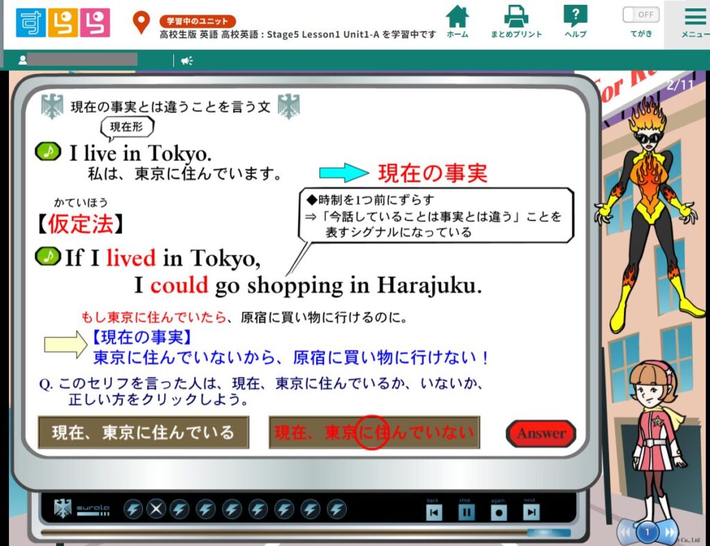 高校英語・英文法学習レクチャーの一例