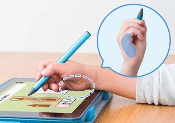 タブレット画面に手をついても書ける静電式の専用タブレットの紹介