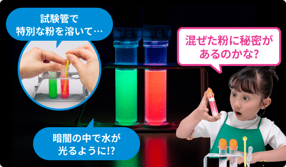 水の不思議に詳しくなれる４種類の実験を用意
